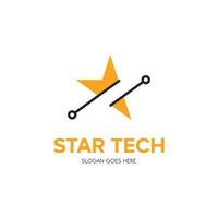 Illustration Vector Graphic of Star Tech. Perfect to use for Technology Company