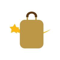 Illustration Vector Graphic of Suitcase Star Logo. Perfect to use for Technology Company