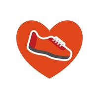 gráfico de vector de ilustración del logotipo de amante de los zapatos. perfecto para usar en empresas de tecnología