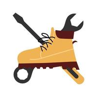 Illustration Vector Graphic of Safety Shoes Tools Logo. Perfect to use for Fashion Company