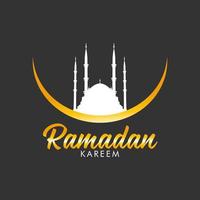 logotipo de ramadan kareem vector