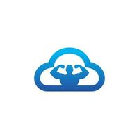 Illustration Vector Graphic of Cloud Gym Logo