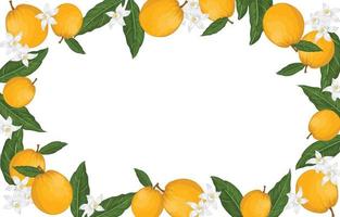 orange floral background vector