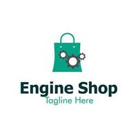 Illustration Vector Graphic of Engine Shop Logo. Perfect to use for Technology Company