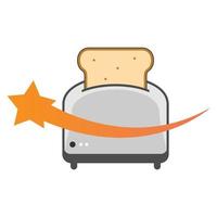 Illustration Vector Graphic of Star Toaster Logo. Perfect to use for Technology Company