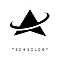 gráfico de vector de ilustración del logotipo de la tecnología de flecha. perfecto para usar en empresas de tecnología