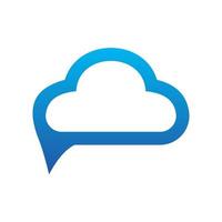 Illustration Vector Graphic of Cloud Chatting. Perfect to use for Technology Company