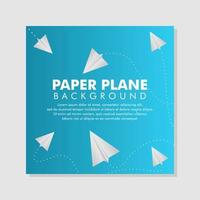 Creative Paper Plane Background. Modern Horizontal Composition. Abstract Illustration. vector