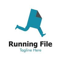 Illustration Vector Graphic of Running File Logo. Perfect to use for Technology Company