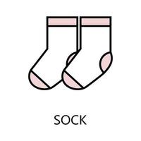 Sock icon. Trendy flat vector Sock icon on white background, vector illustration can be use for web and mobile