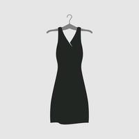 Illustration Vector Graphic of Black Elegant Dress. Perfect to use for Fashion Boutique