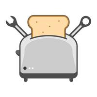 Illustration Vector Graphic of Toaster Logo. Perfect to use for Technology Company