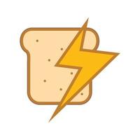 Illustration Vector Graphic of Thunder Bread Logo. Perfect to use for Technology Company