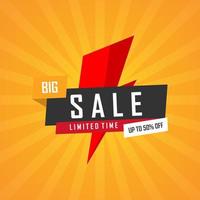 Illustration Vector Graphic of Big Sale Banner. Perfect to use for Sales Promotion