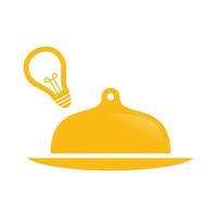 gráfico de vector de ilustración del logotipo de cloche de alimentos. perfecto para usar en empresas de alimentos