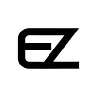 gráfico de vector de ilustración del logotipo de la letra ez moderno. perfecto para usar en empresas de tecnología