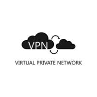 VPN icon. Trendy flat vector VPN icon on white background, vector illustration can be use for web and mobile