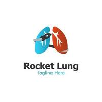 Illustration Vector Graphic of Rocket Lung Logo. Perfect to use for Technology Company