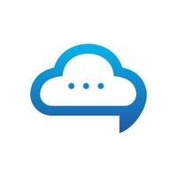Illustration Vector Graphic of Cloud Chatting. Perfect to use for Technology Company