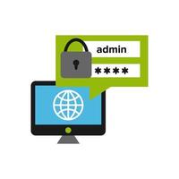 Illustration Vector Graphic of Internet Security. Perfect to use for Technology Company