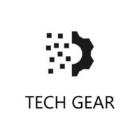 Tech Gear icon. Trendy flat vector Tech Gear icon on white background, vector illustration can be use for web and mobile
