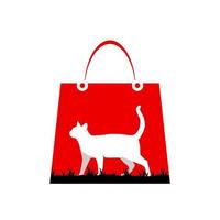 Illustration Vector Graphic of Cat Market Logo. Perfect to use for Technology Company