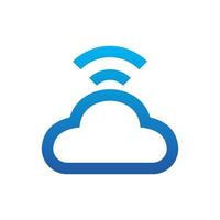 Illustration Vector Graphic of Cloud Internet . Perfect to use for Technology Company