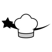 gráfico de vector de ilustración del logotipo de chef estrella. perfecto para usar en empresas de alimentos