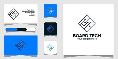 Illustration Vector Graphic of Board Tech Logo. Perfect to use for Technology Company