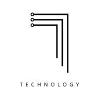 gráfico de vector de ilustración del logotipo de tecnología. perfecto para usar en empresas de tecnología
