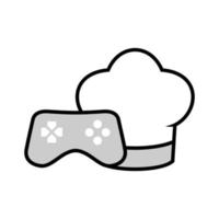 gráfico de vector de ilustración del logotipo del juego de chef. perfecto para usar en empresas de tecnología