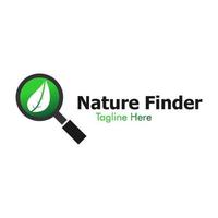 gráfico de vector de ilustración del logotipo de buscador de naturaleza. perfecto para usar en empresas de tecnología