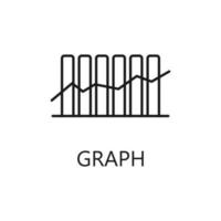 Graph icon. Trendy flat vector Graph icon on white background, vector illustration can be use for web and mobile