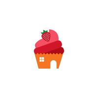 Illustration Vector Graphic of Cake House. Perfect to use for Bakery Store
