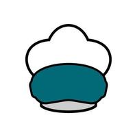 gráfico de vector de ilustración del logotipo de gorro de cocinero. perfecto para usar en empresas de tecnología