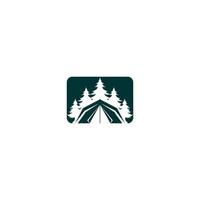 gráfico de vector de ilustración del logotipo del campamento. perfecto para usar para recreación o empresa de campamentos al aire libre
