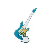 Illustration Vector Graphic of Guitar Applications Logo. Perfect to use for Music or Game Company