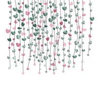 String of heart beautiful background vector