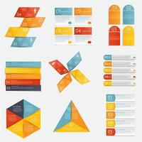 Collection of Infographic Templates for Business Vector Illustration