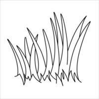 Grass vector silhouette drawing sketch