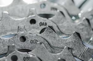 gear wheel of mountain bike macro photo