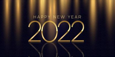 elegant Happy New Year banner design vector