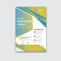 plantilla de diseño de volante de negocios de agencia creativa vector