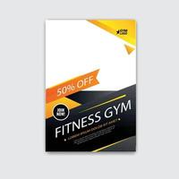 Fitness Gym Flyer Design Template vector