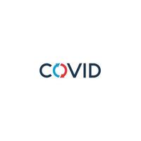 Covid and Circle Arrows logo or wordmark design