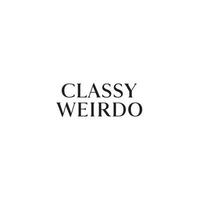 Classy Weirdo typography design vector