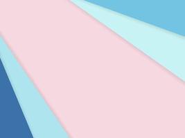 Abstract pastel color background by paper sheet overlay overlap blue tone on pink. For background, banner, presentation template. vector