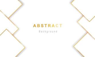 White and gold abstract vector background with wavy design