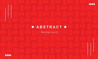 Red abstract vector background with realistic woven pattern