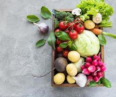 conjunto de verduras foto